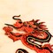 1 Pair of Chinese Dragon Embroidery Patch Red Gold Black Iron On Appliques